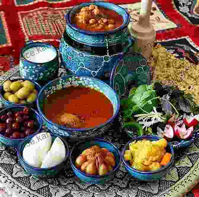 An Assortment Of Traditional Persian Dishes, Showcasing The Vibrant Colors And Flavors Of Persian Cuisine. The Legendary Cuisine Of Persia