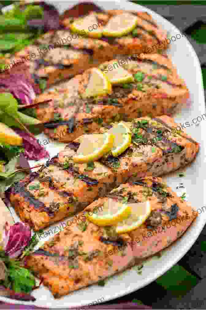 Grilled Salmon With Lemon Herb Dressing Collection Of Diabetic Friendly Lunch Recipes : A Collection Of Healthy And Tasty Diabetic Friendly Dishes (Diabetic Friendly Recipes 2)