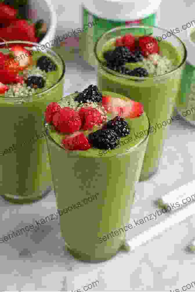 Refreshing Fruit Smoothie With Berries And Spinach Dash Diet Cookbook With Pictures: Dash Recipes And 4 Week Meal Plan To Improve Your Health